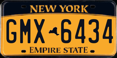 NY license plate GMX6434