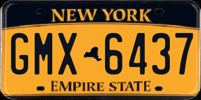 NY license plate GMX6437