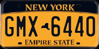 NY license plate GMX6440