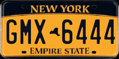 NY license plate GMX6444