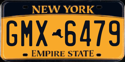 NY license plate GMX6479