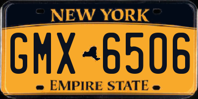 NY license plate GMX6506