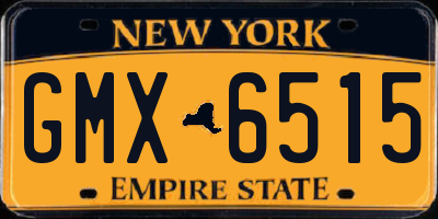 NY license plate GMX6515