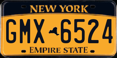 NY license plate GMX6524