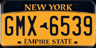 NY license plate GMX6539