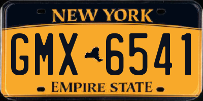 NY license plate GMX6541