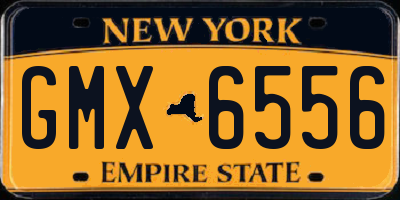 NY license plate GMX6556