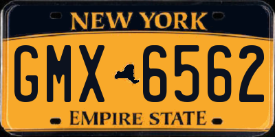 NY license plate GMX6562