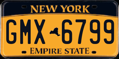 NY license plate GMX6799