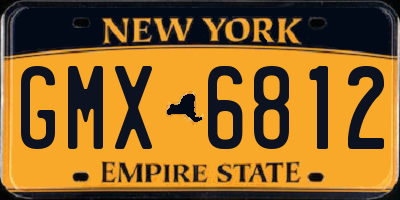NY license plate GMX6812