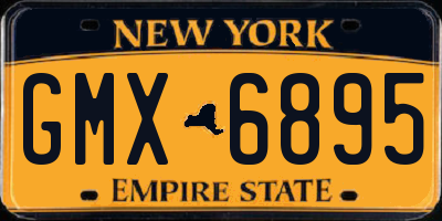 NY license plate GMX6895