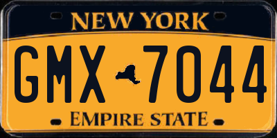 NY license plate GMX7044