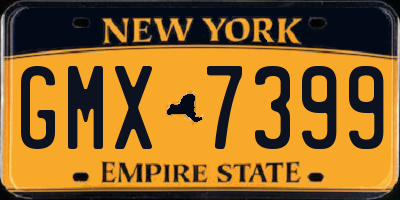 NY license plate GMX7399
