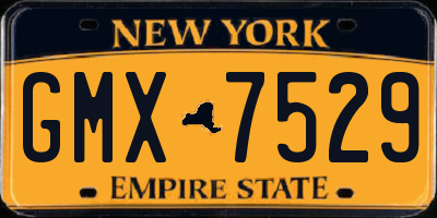 NY license plate GMX7529