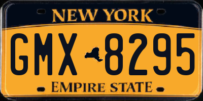 NY license plate GMX8295