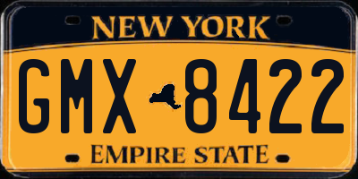 NY license plate GMX8422