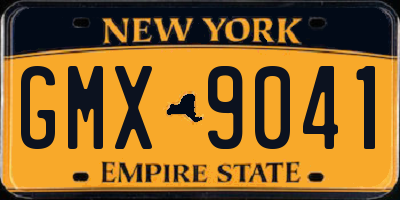 NY license plate GMX9041