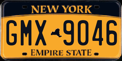 NY license plate GMX9046