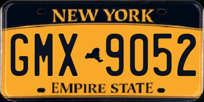 NY license plate GMX9052