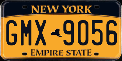 NY license plate GMX9056