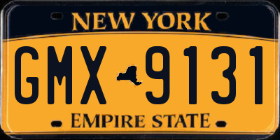 NY license plate GMX9131