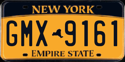 NY license plate GMX9161