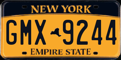 NY license plate GMX9244