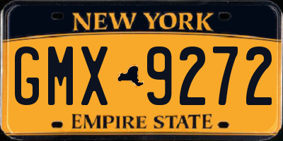 NY license plate GMX9272