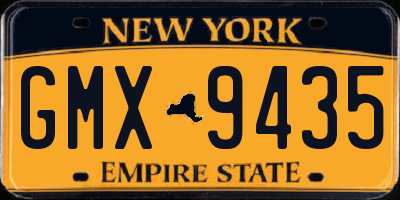 NY license plate GMX9435