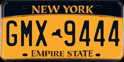 NY license plate GMX9444