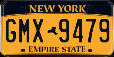 NY license plate GMX9479