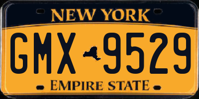 NY license plate GMX9529