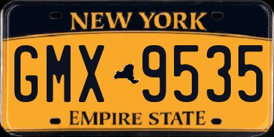NY license plate GMX9535