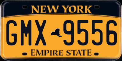 NY license plate GMX9556