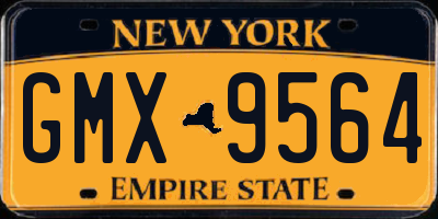 NY license plate GMX9564