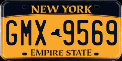 NY license plate GMX9569