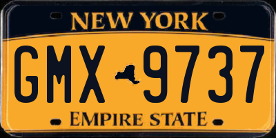 NY license plate GMX9737