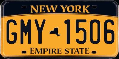 NY license plate GMY1506