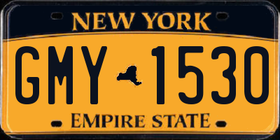 NY license plate GMY1530