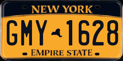 NY license plate GMY1628