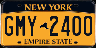 NY license plate GMY2400