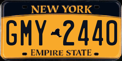 NY license plate GMY2440