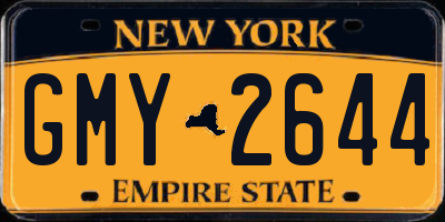 NY license plate GMY2644