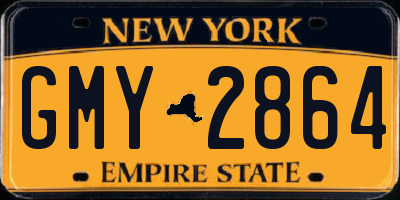 NY license plate GMY2864