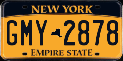 NY license plate GMY2878