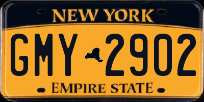 NY license plate GMY2902