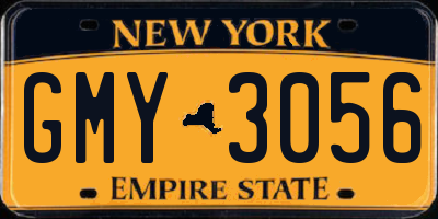 NY license plate GMY3056