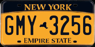 NY license plate GMY3256