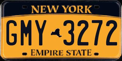 NY license plate GMY3272