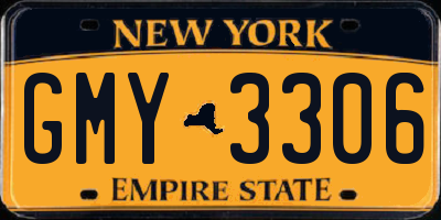 NY license plate GMY3306